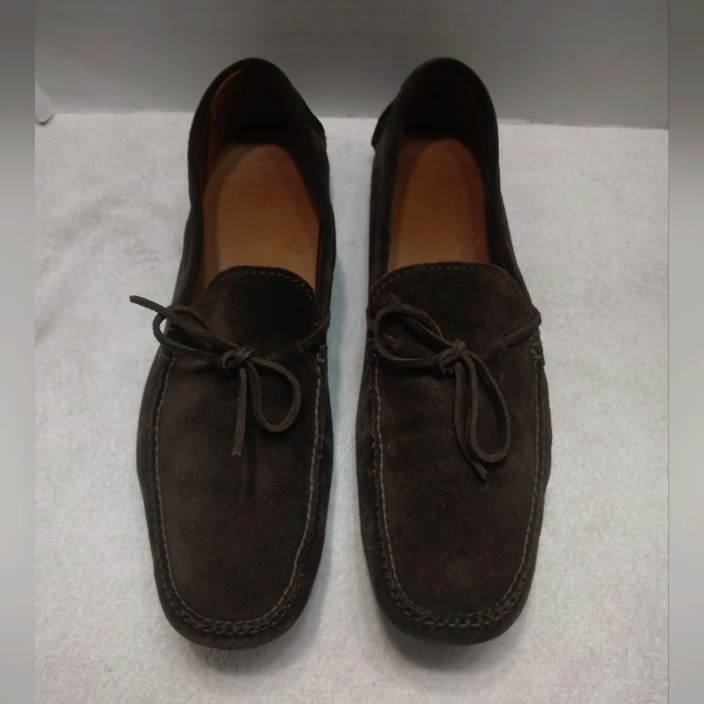FRYE Allen moccasine suede #12 - Picture 7 of 11